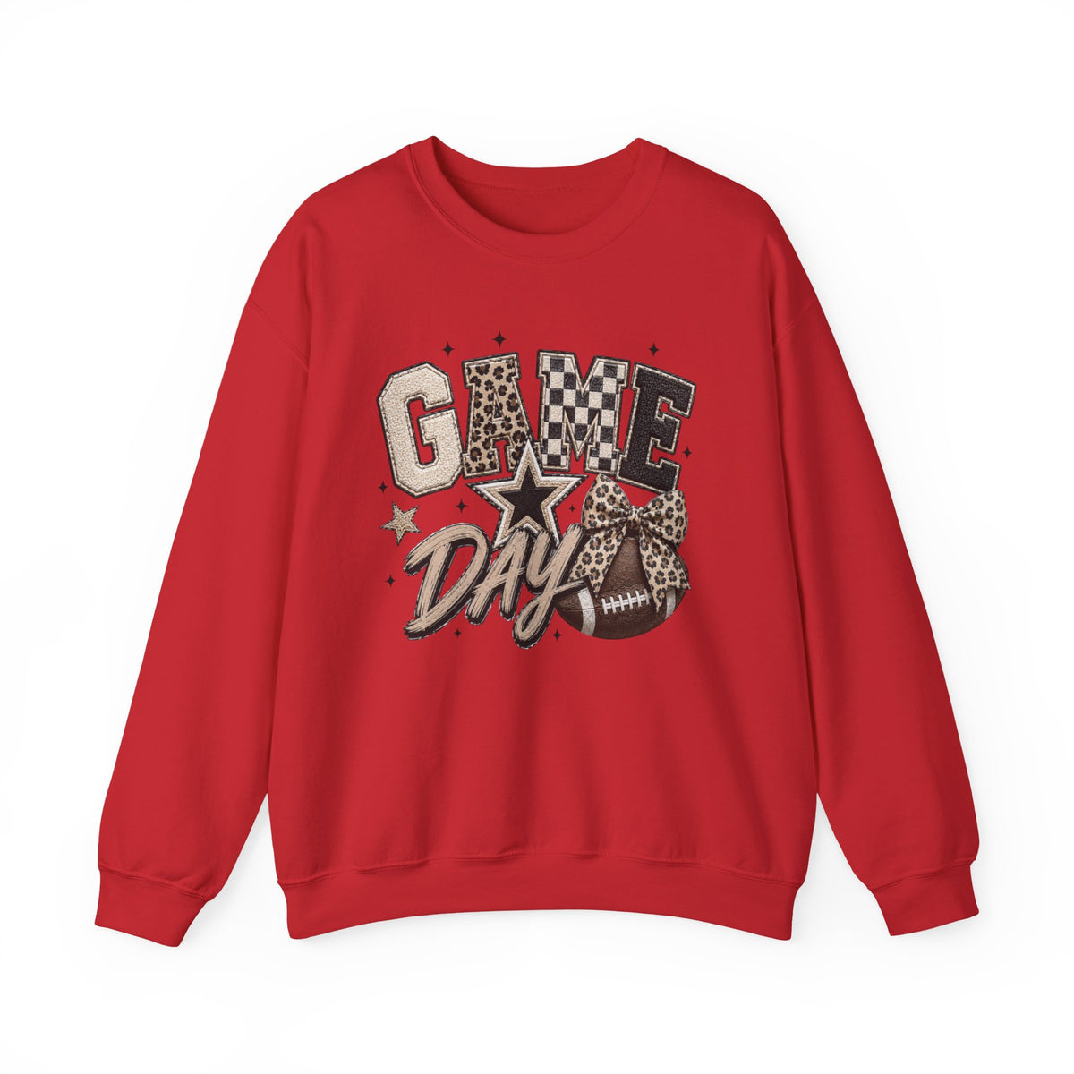Women Neutral Colors Game Day Crewneck Sweatshirt
