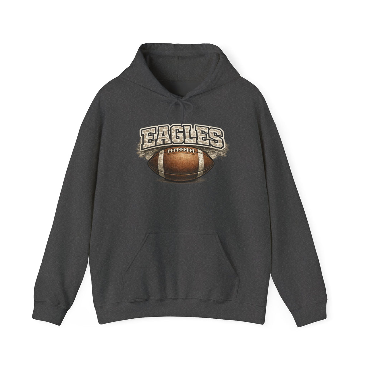 Men Eagles Football Camo Hoodie