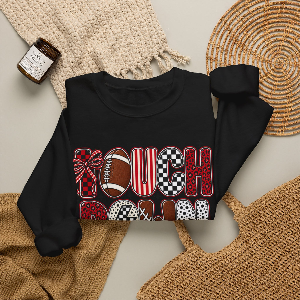 Women Touchdown Season Crewneck Sweatshirt