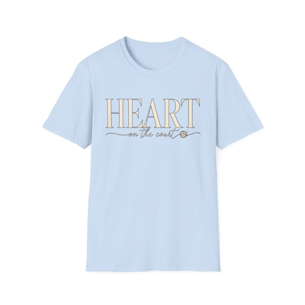 Women Heart on the Court Volleyball T-Shirt