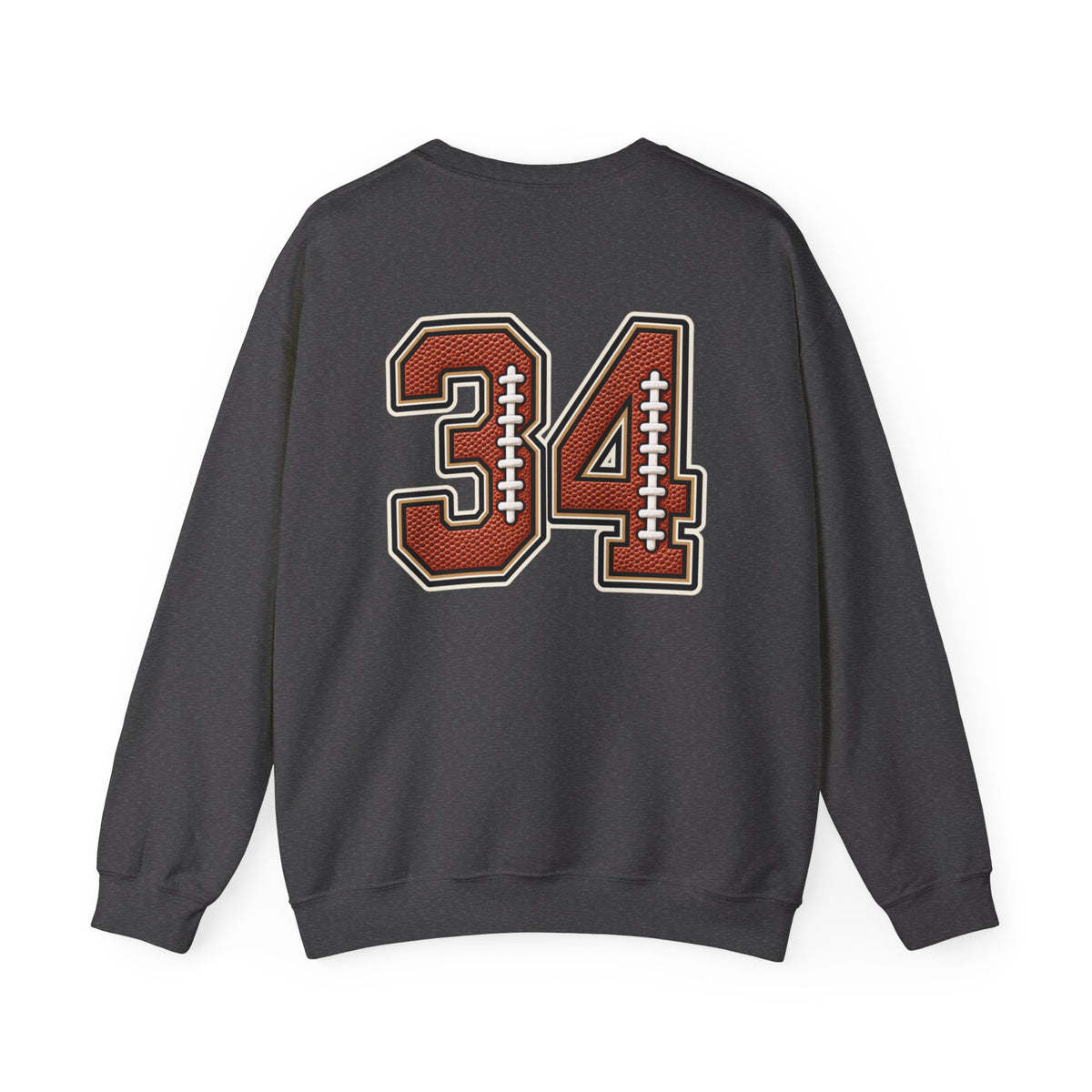 Customizable Women My Heart Is On That Field Crewneck Sweatshirt
