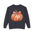 Women Comfort Colors Watercolor Pumpkin Sweatshirt