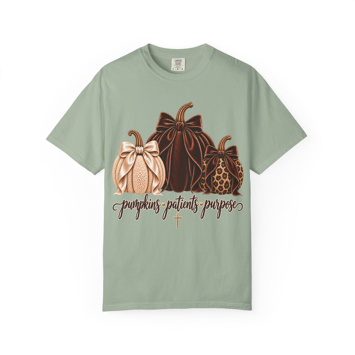 Women Comfort Colors Pumpkins Patients Purpose T-Shirt