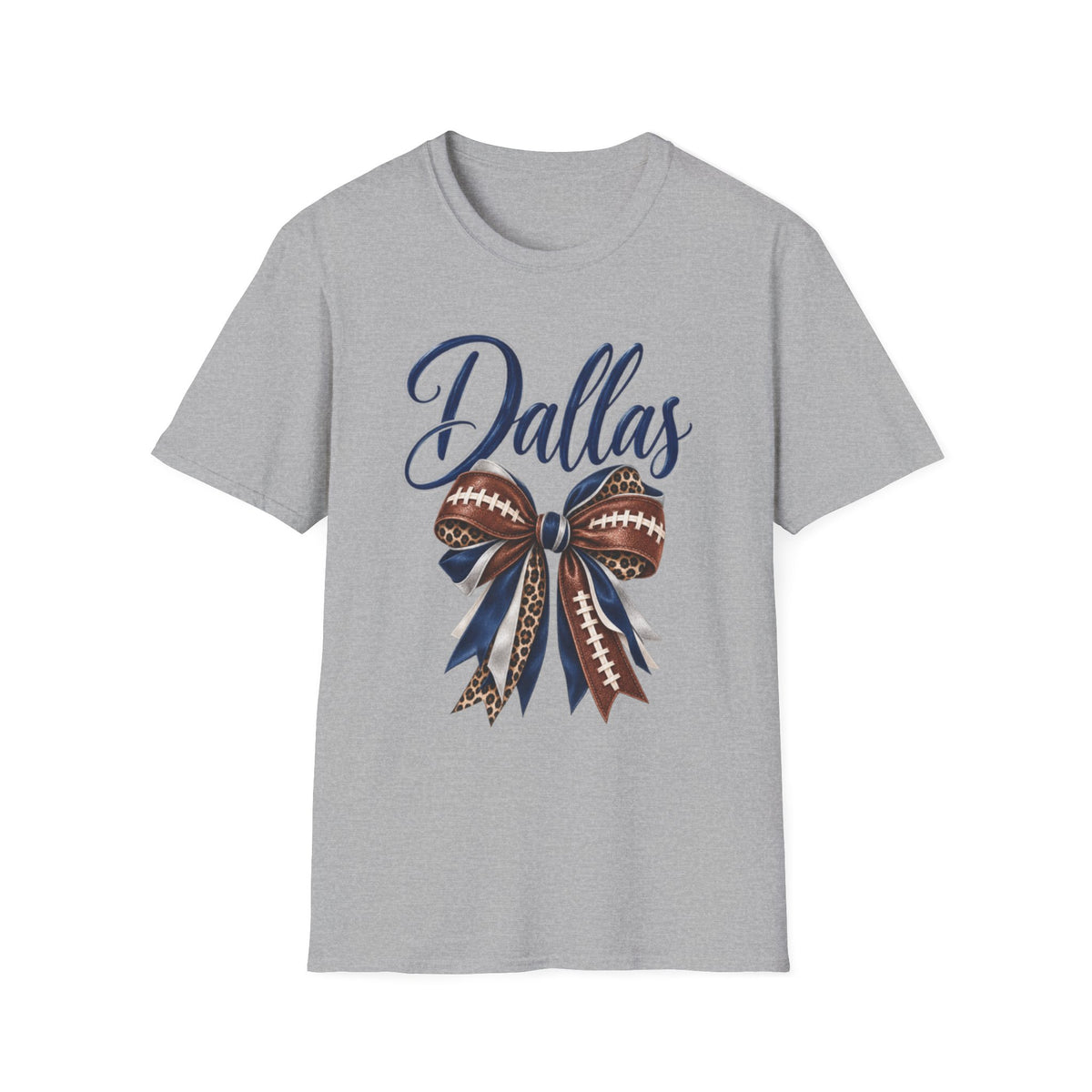 Women Dallas Football Bow T-Shirt