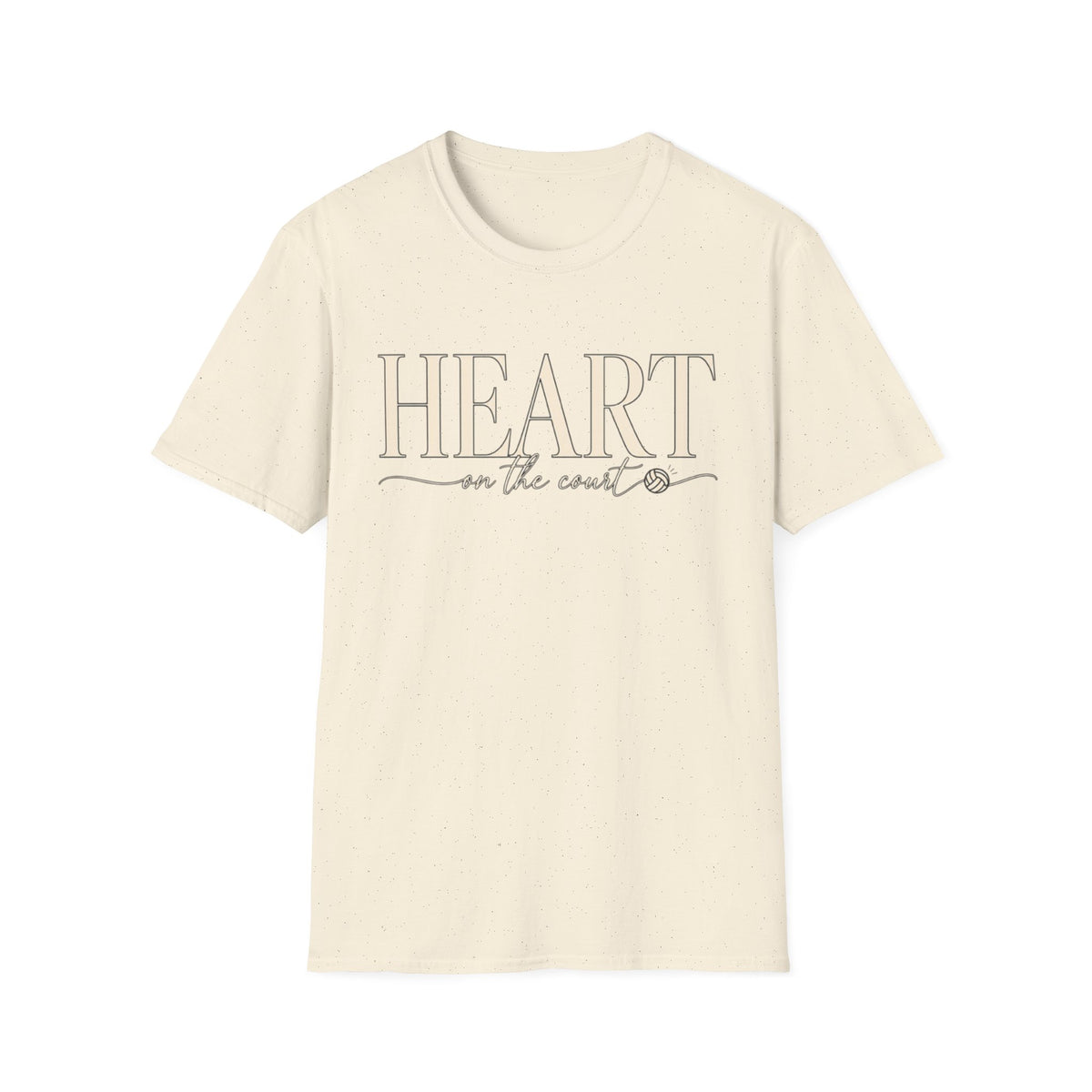 Women Heart on the Court Volleyball T-Shirt