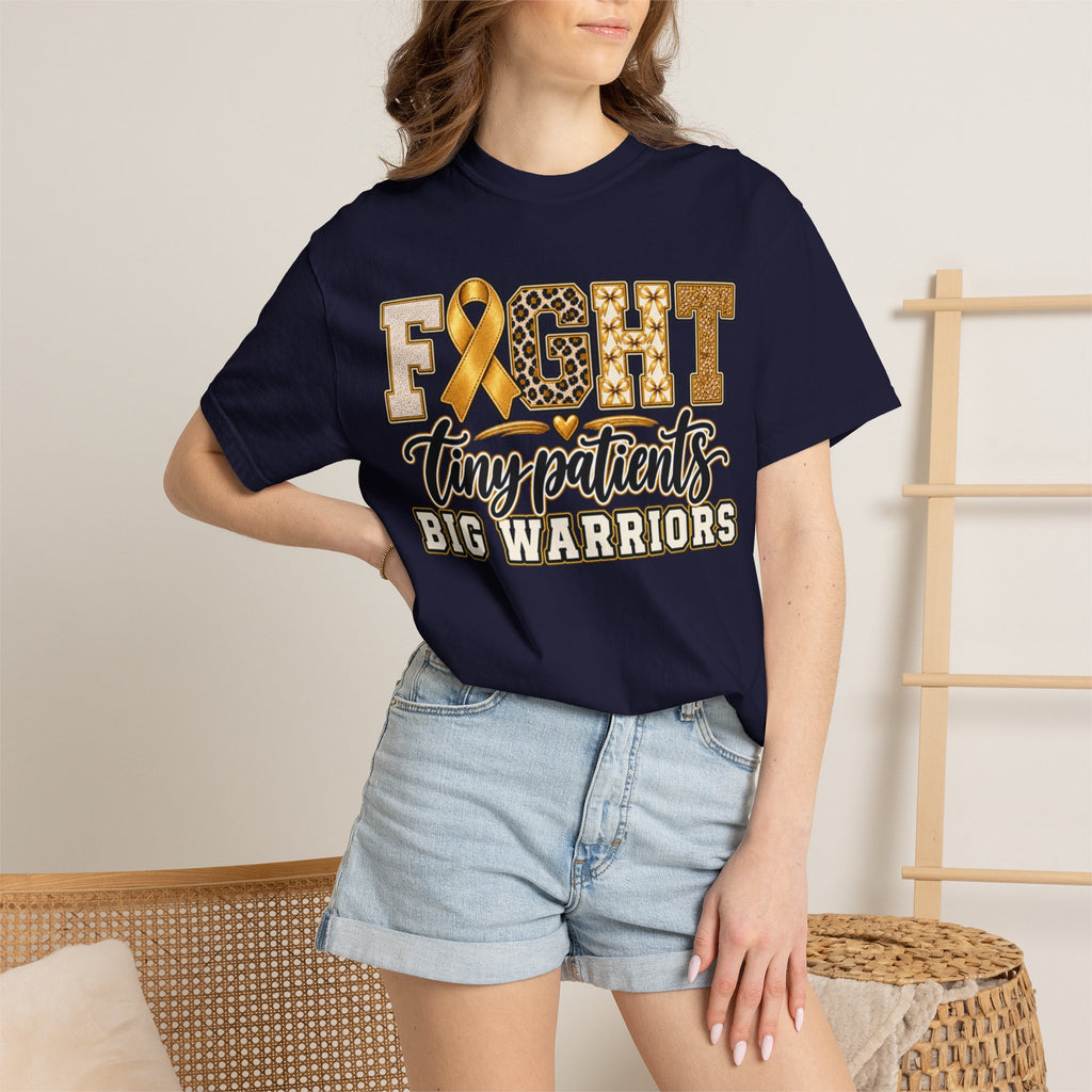 Women Comfort Colors Fight Tiny Patients Big Warriors T-Shirt