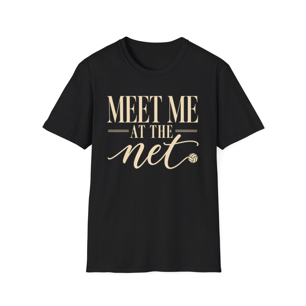 Custom Women Meet Me at the Net Volleyball T‑Shirt