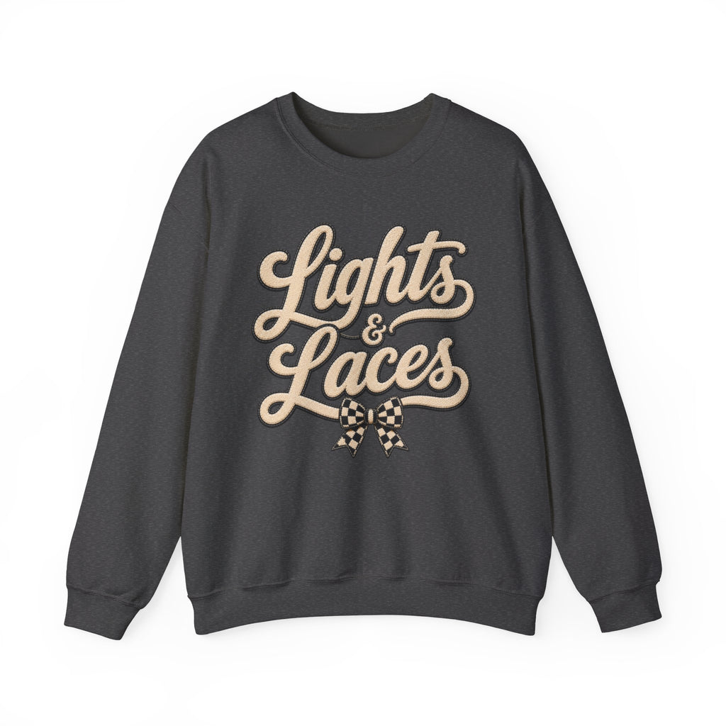 Women Neutral "Lights & Laces" Crewneck Sweatshirt