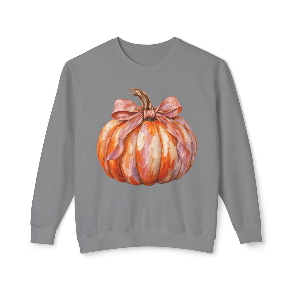 Women Comfort Colors Watercolor Pumpkin Sweatshirt