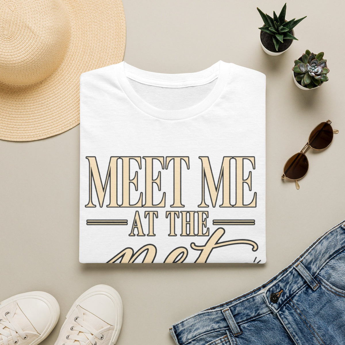 Custom Women Meet Me at the Net Volleyball T‑Shirt