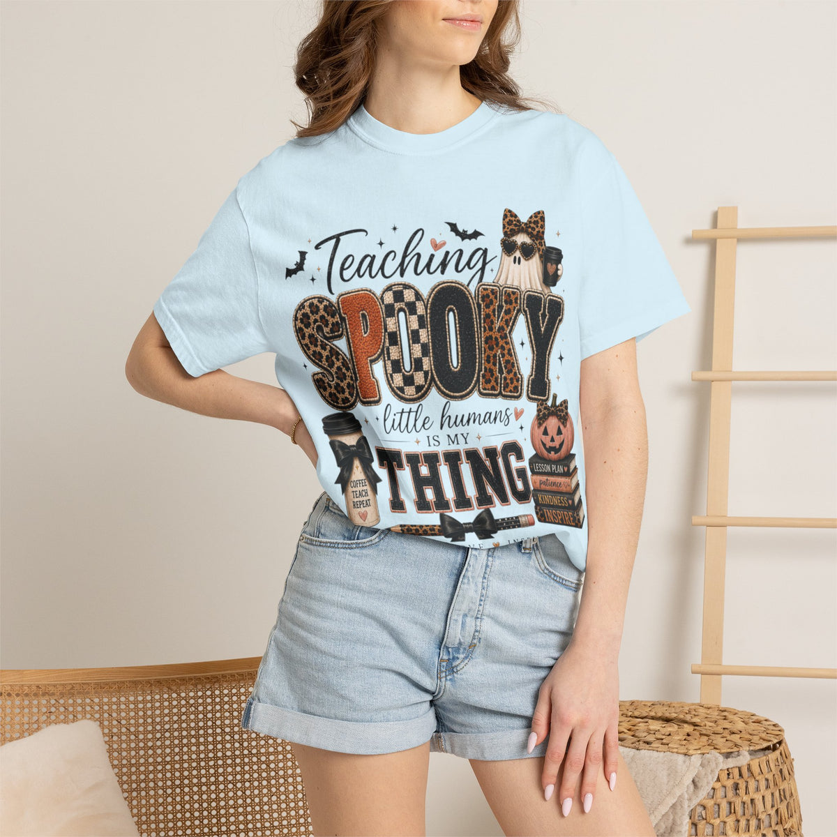 Women Comfort Colors Spooky Teaching Tee