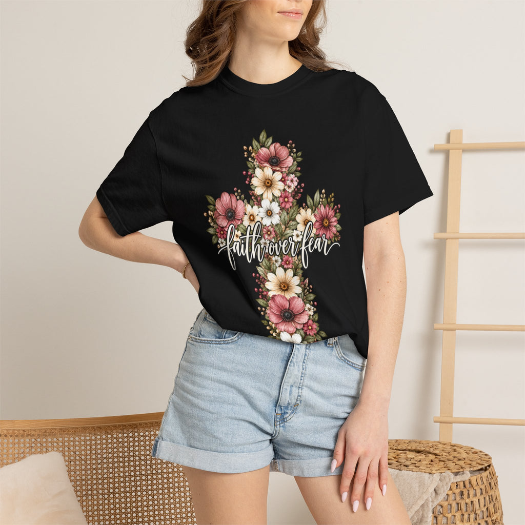 Women Comfort Colors Faith Over Fear T-Shirt