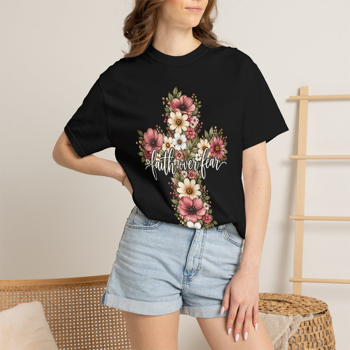 Women Comfort Colors Faith Over Fear T-Shirt
