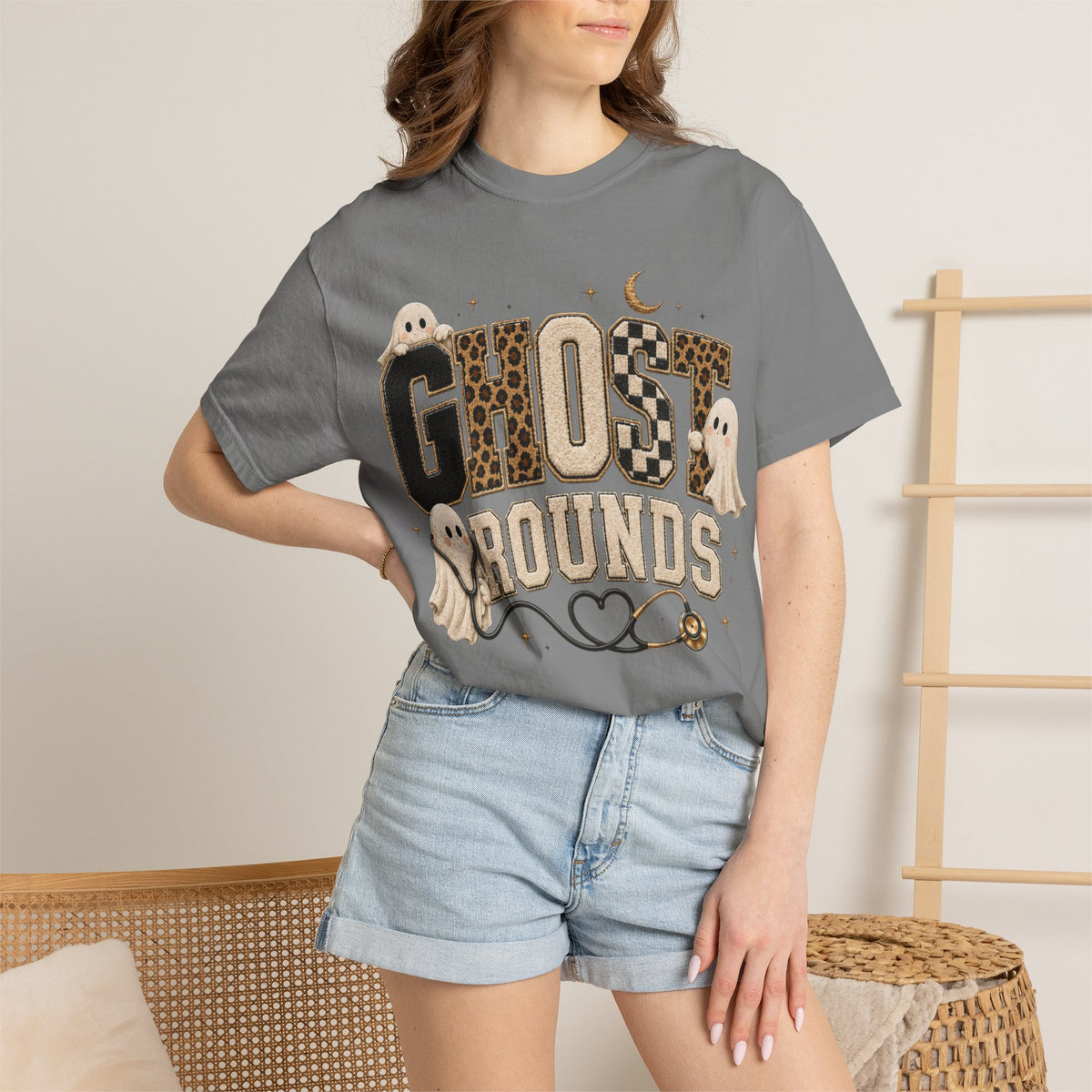 Women Comfort Colors Ghost Rounds T-Shirt