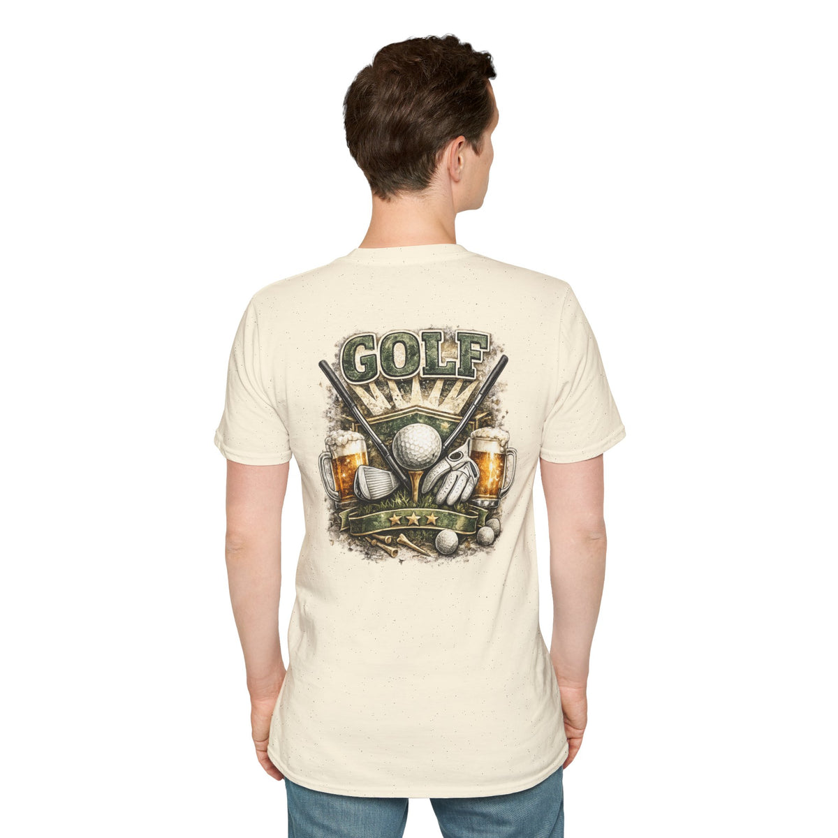 Golf Clubs & Balls T-Shirt — Vintage Golf Graphic Tee