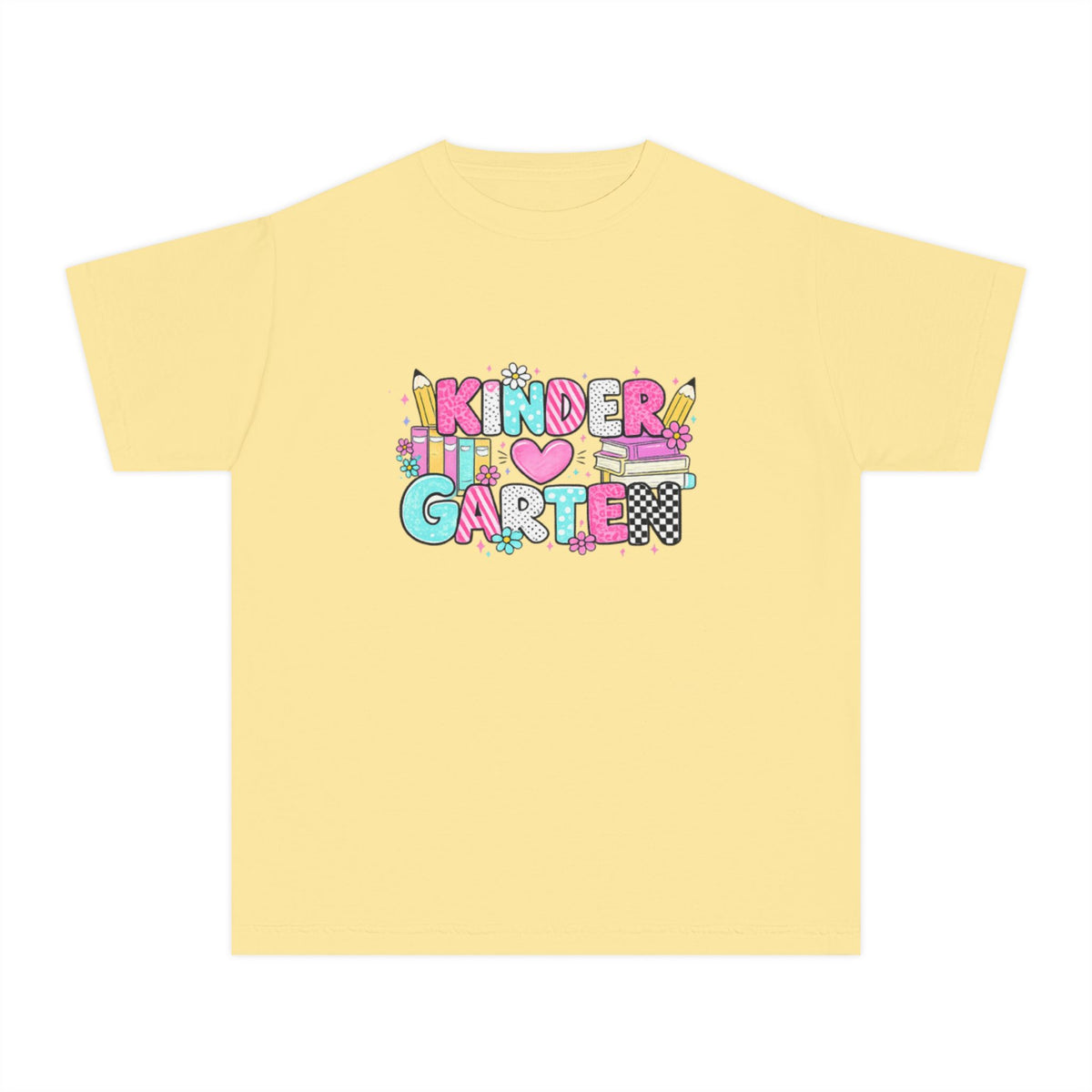 Kindergarten Kid T‑Shirt - Cute Colorful Back to School Tee for Kids