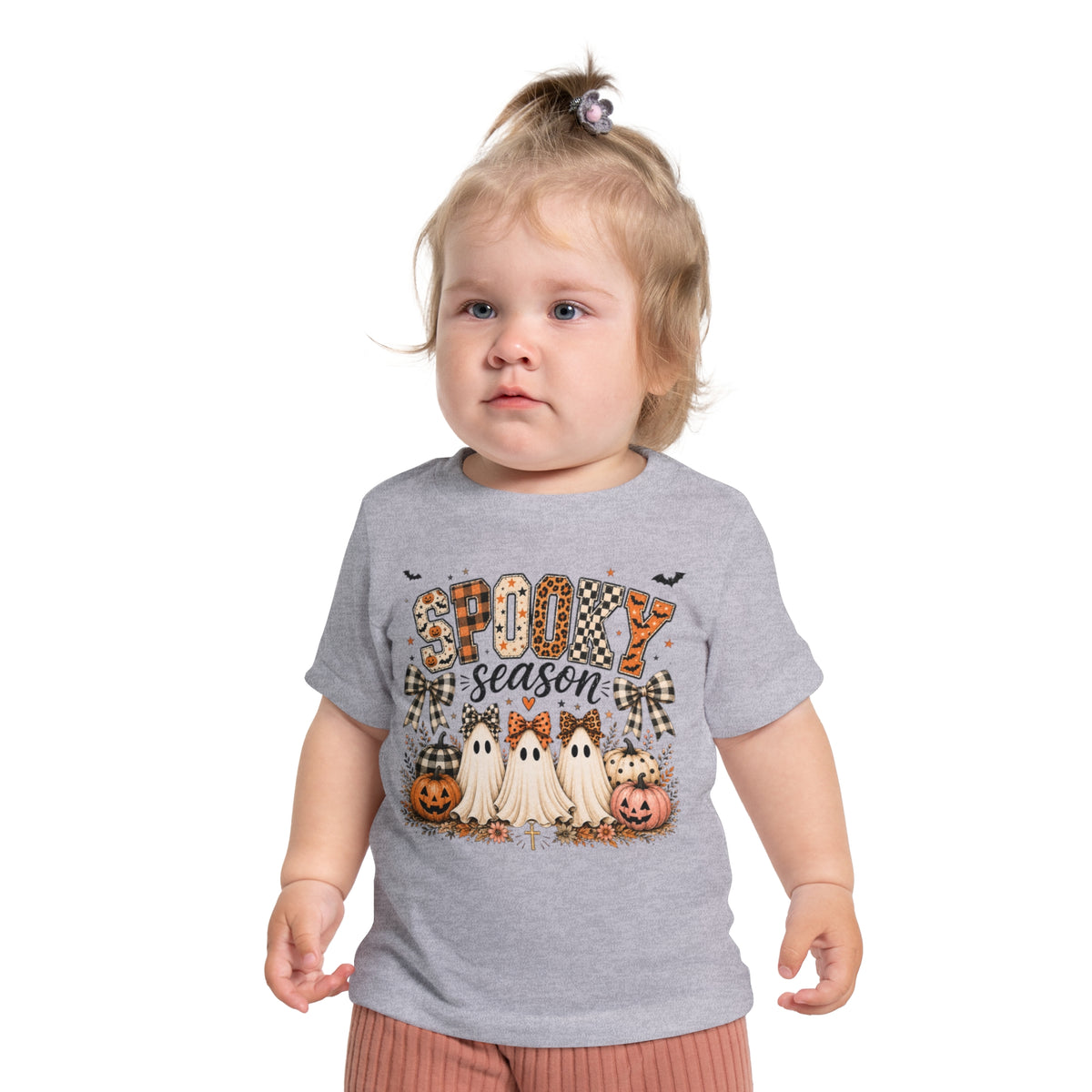 Toddler – “Spooky Season” Cute Ghosts & Pumpkins Halloween Tee