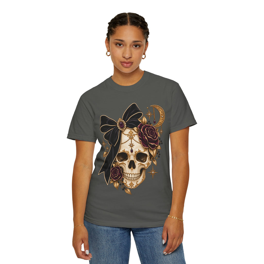 Women Comfort Colors Skull & Roses Tee