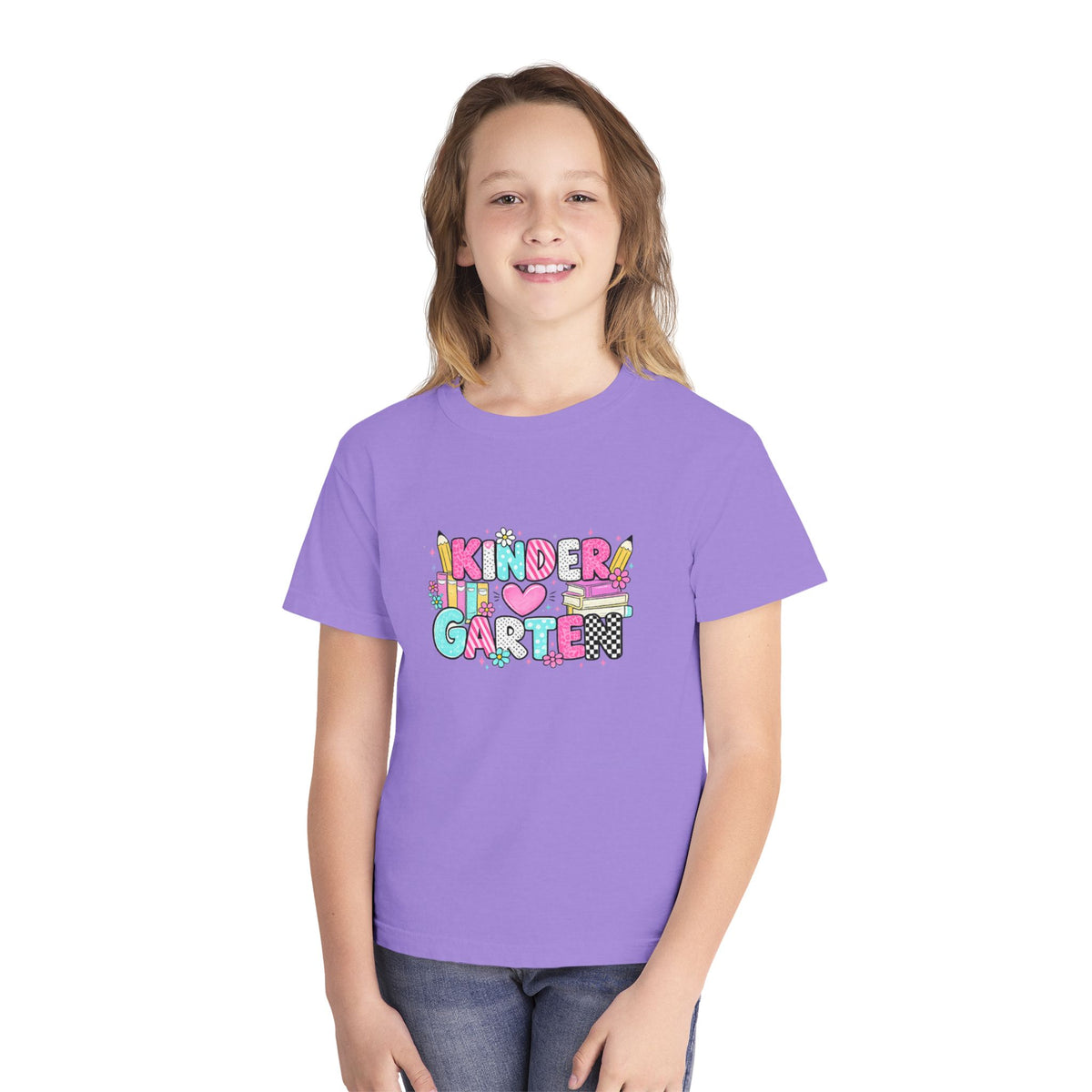 Kindergarten Kid T‑Shirt - Cute Colorful Back to School Tee for Kids