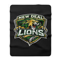 New Deal Lions Sherpa Fleece Blanket