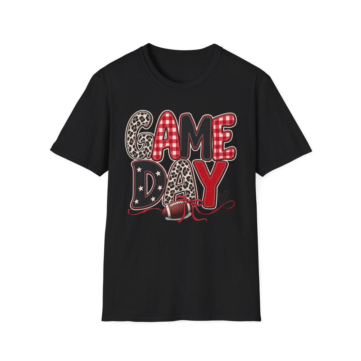 Women Red and Black Game Day T-Shirt