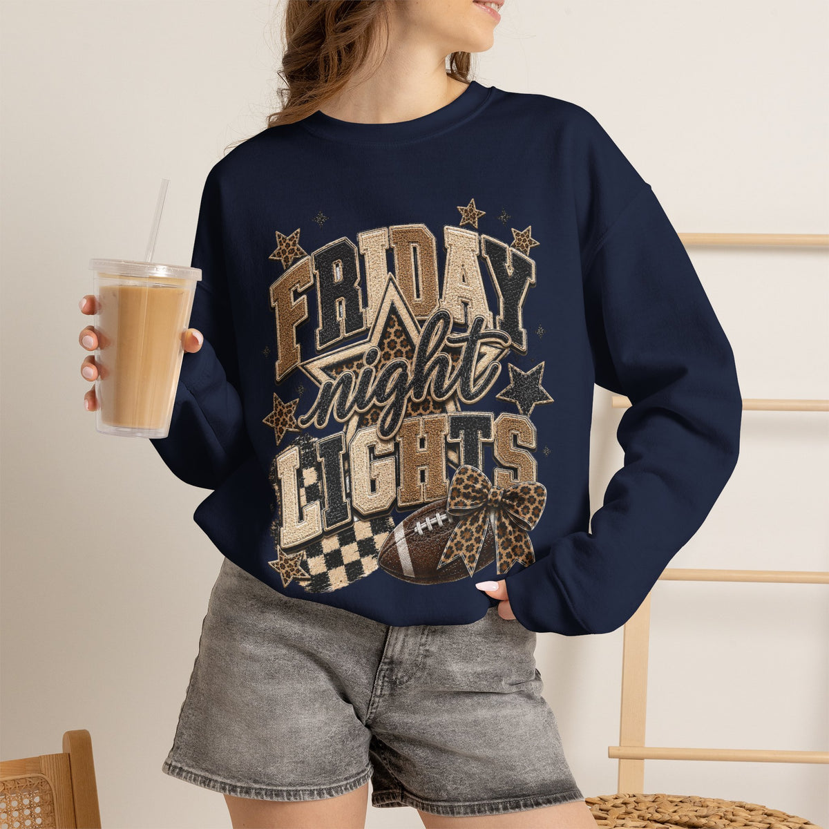 Women Neutral Friday Night Lights Crewneck