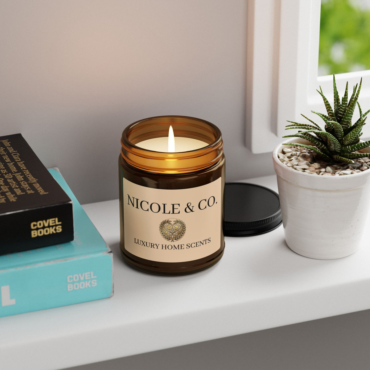 Amber Jar Soy Candle — Nicole & Co. Luxury Home Scents