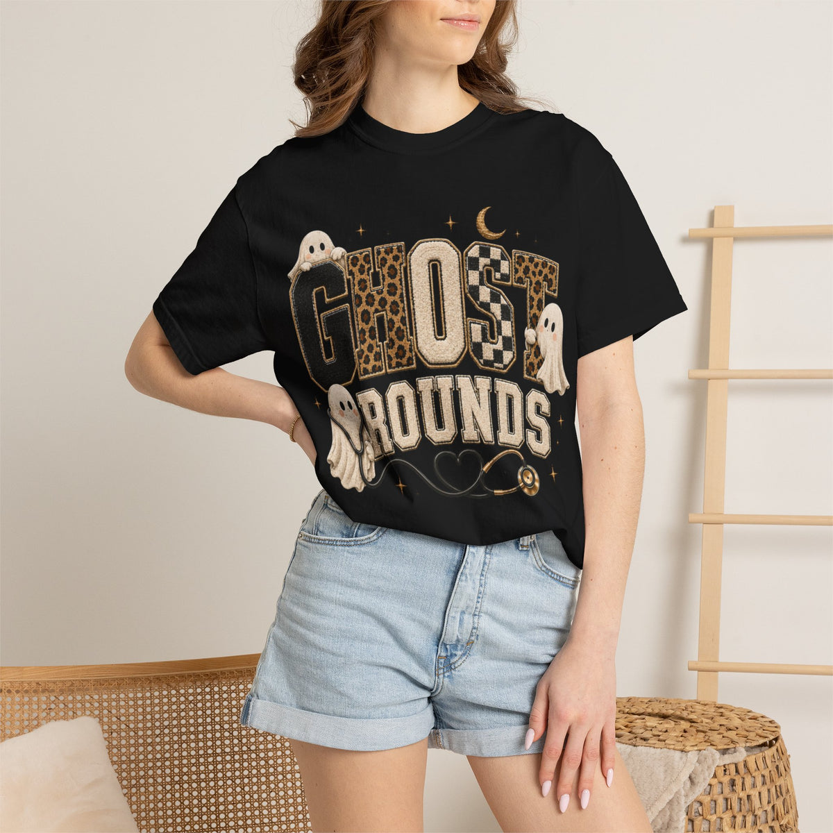 Women Comfort Colors Ghost Rounds T-Shirt