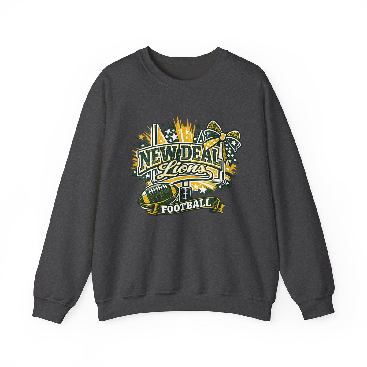 Women New Deal Lions Football Crewneck Sweatshirt