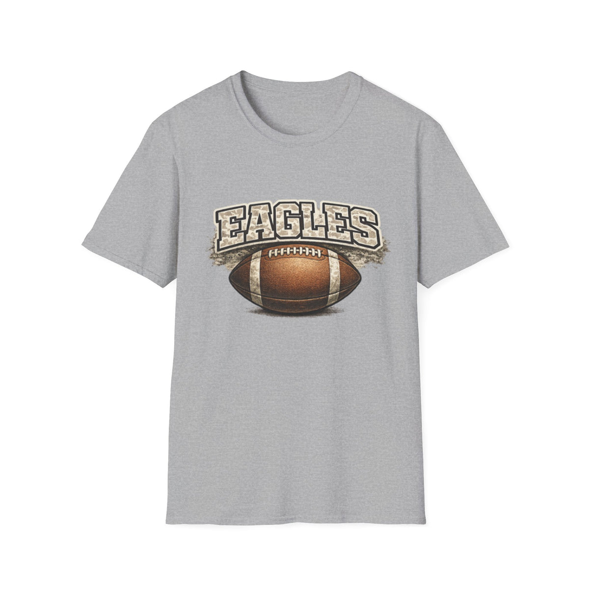 Men Eagles Football Camo T-Shirt