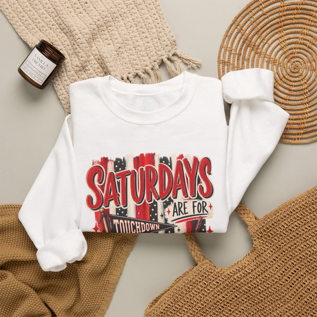 Women "Saturdays Are For Football" Crewneck Sweatshirt