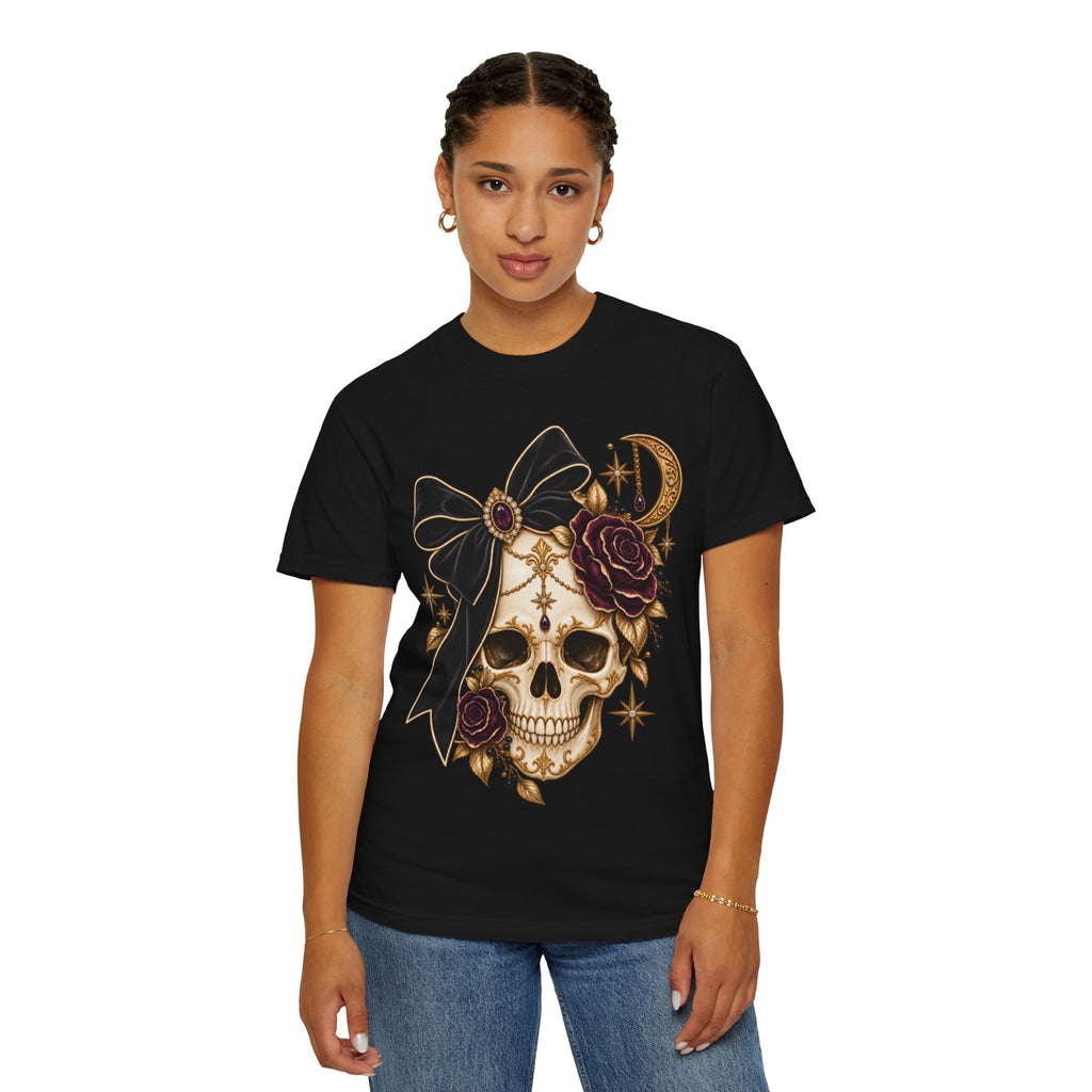 Women Comfort Colors Skull & Roses Tee