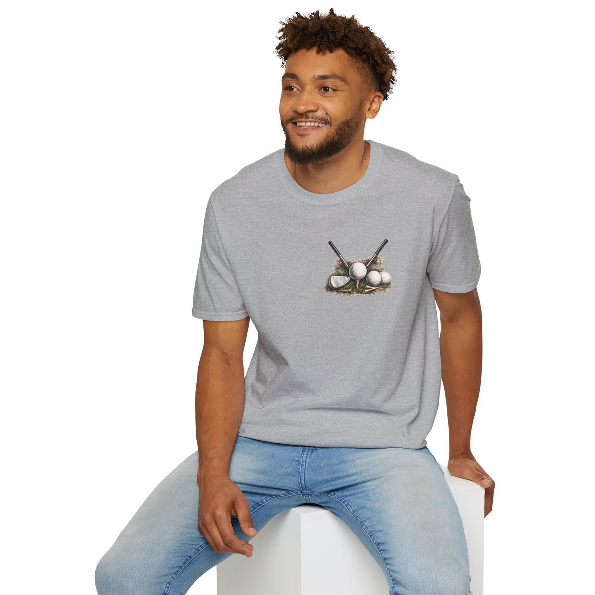 Golf Clubs & Balls T-Shirt — Vintage Golf Graphic Tee