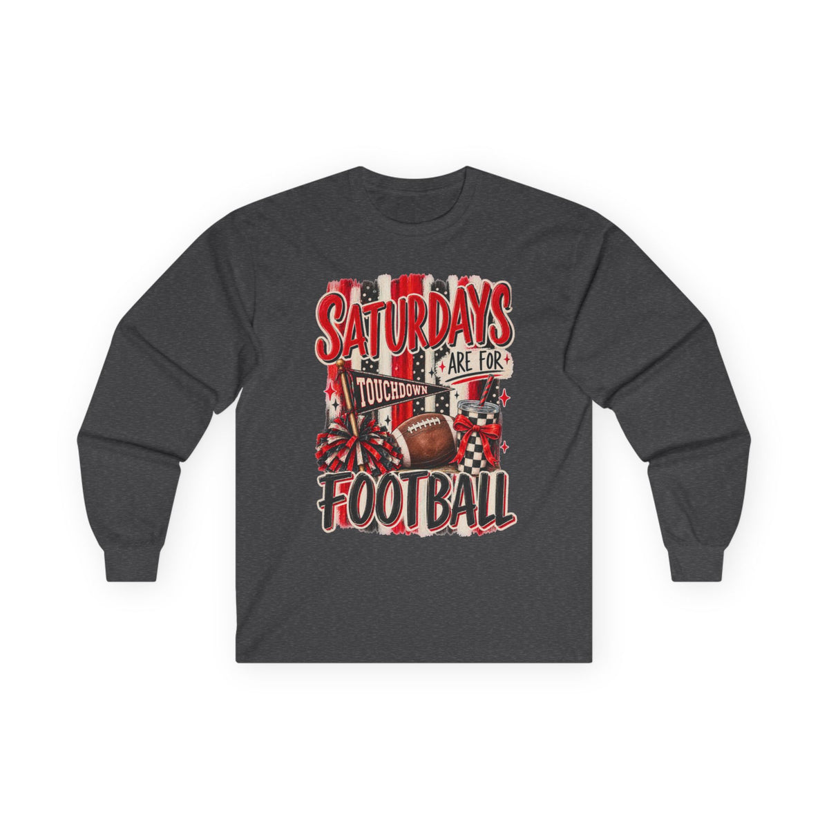 Women Saturdays Are For Football Long Sleeve Tee