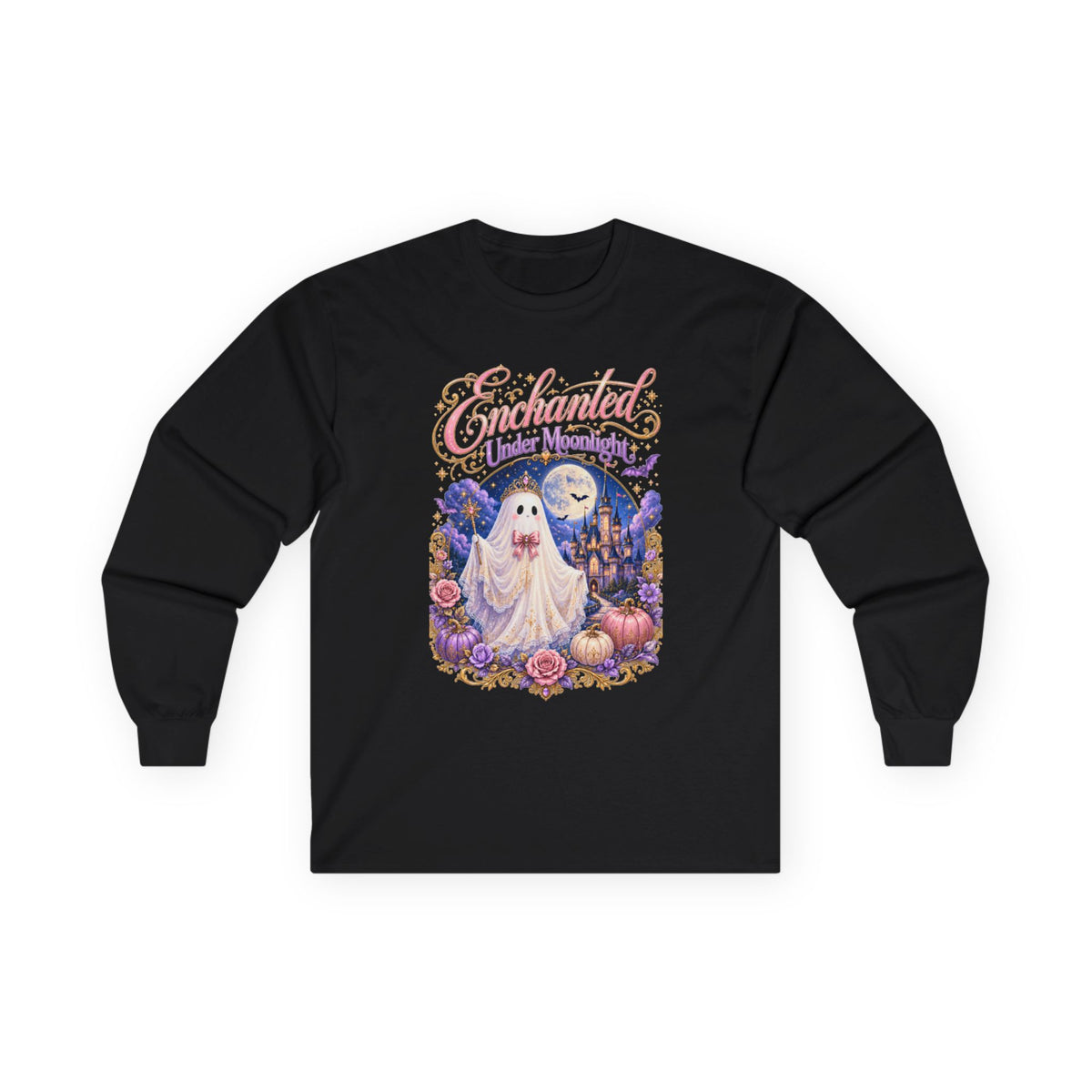 Women Enchanted Under Moonlight Long Sleeve Tee