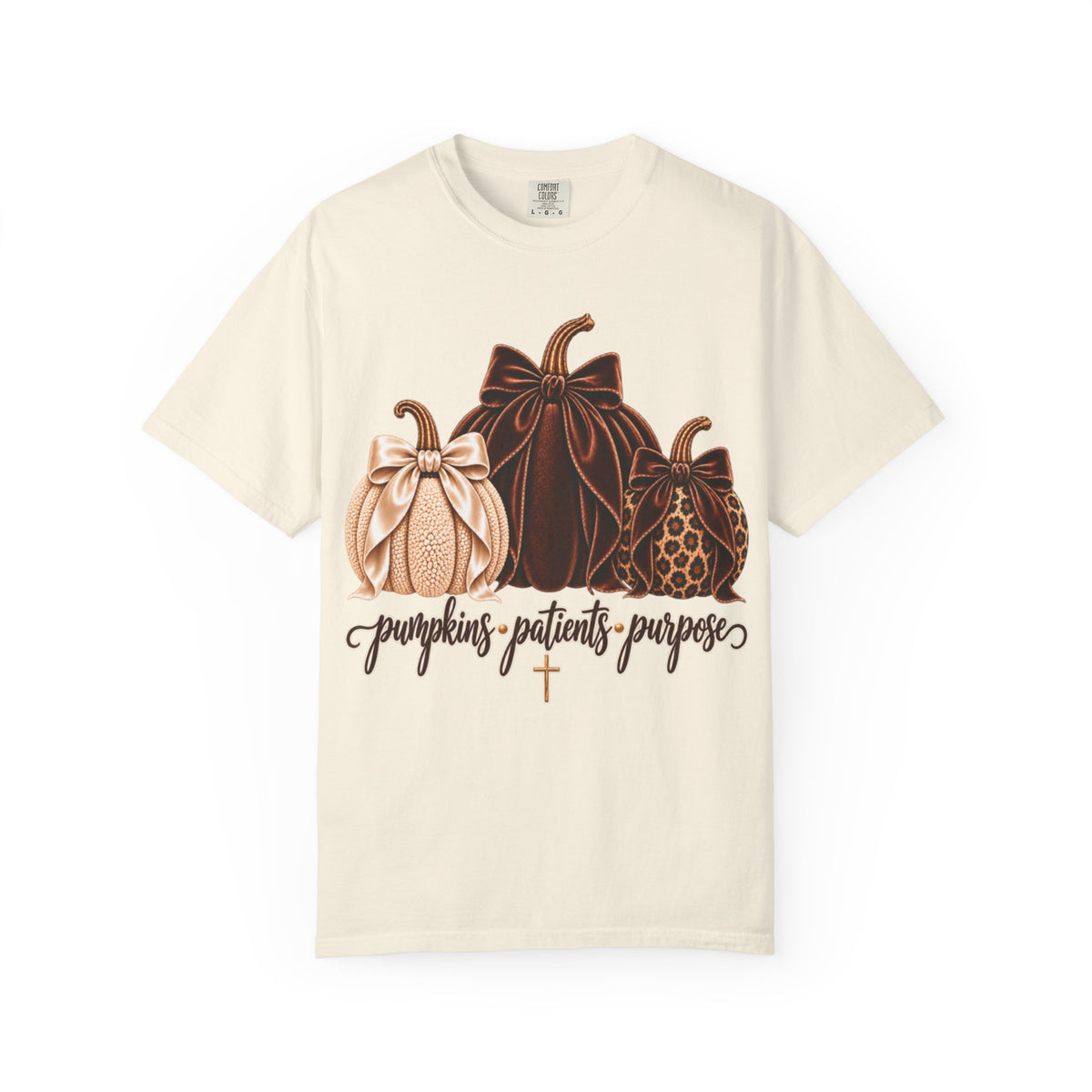 Women Comfort Colors Pumpkins Patients Purpose T-Shirt