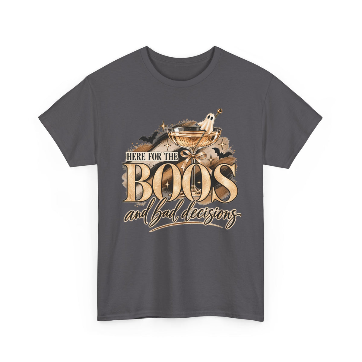 Halloween 'Here for the Boos and Bad Decisions' Tee