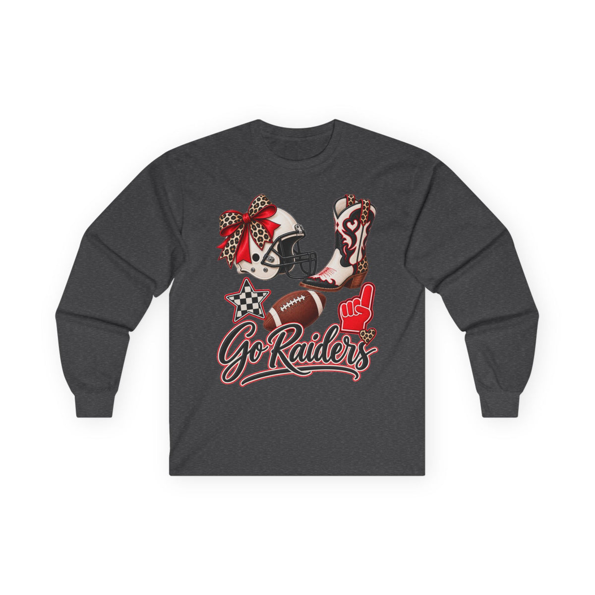Women Raiders Football Long Sleeve Tee