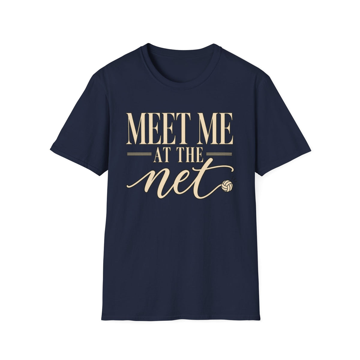 Custom Women Meet Me at the Net Volleyball T‑Shirt
