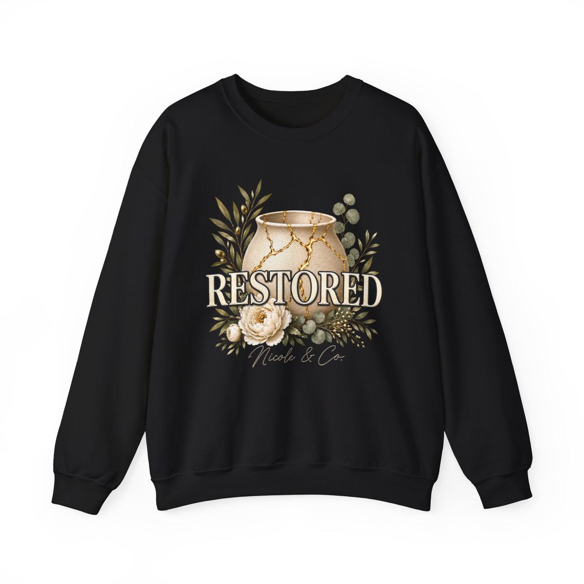 Women Restored Kintsugi Crewneck Sweatshirt