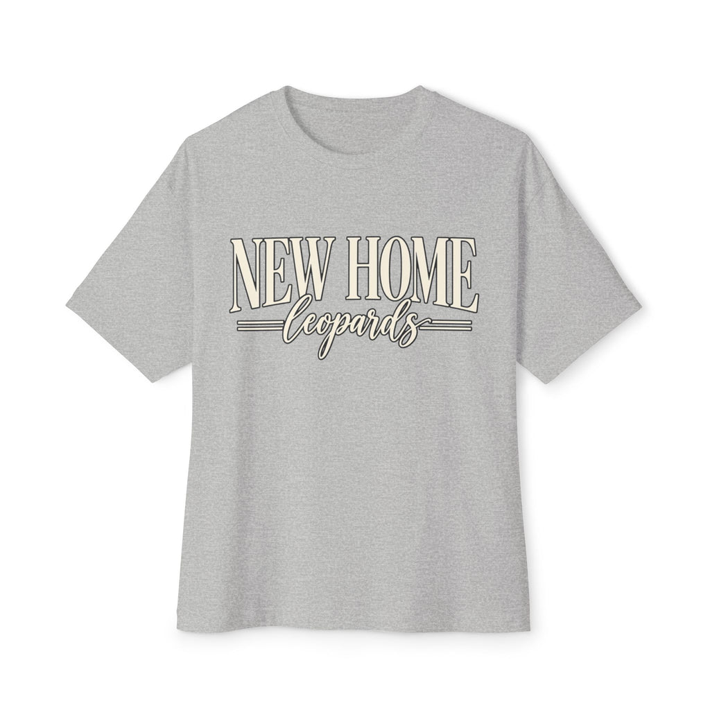 Women New Home Leopards Tee — Oversized Boxy