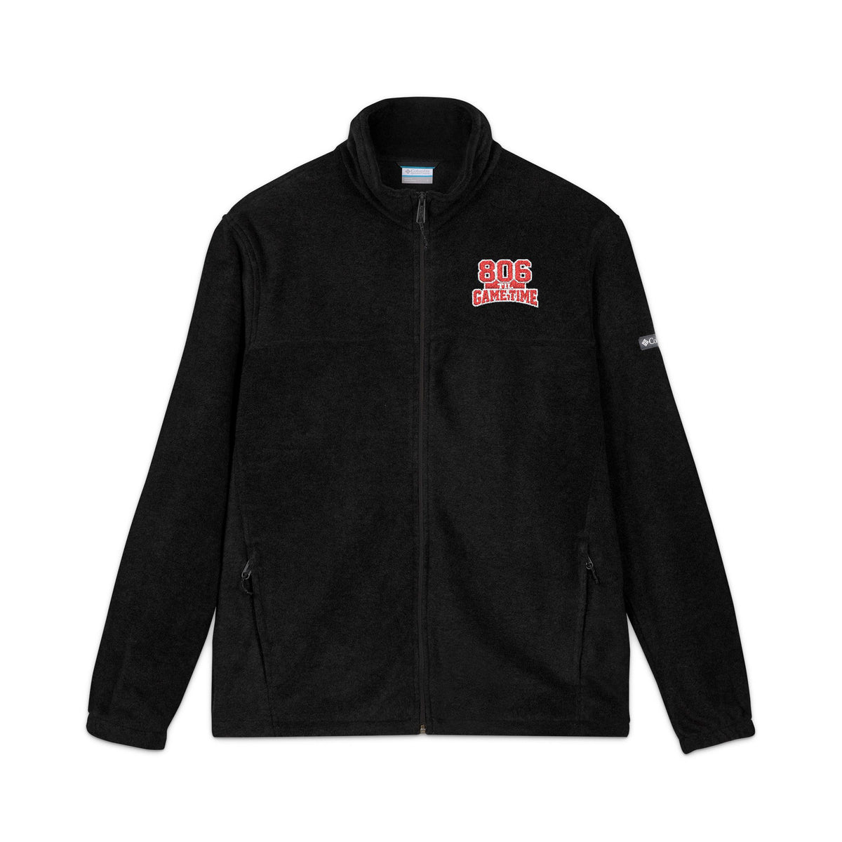 Men Embroidered Columbia Fleece Jacket