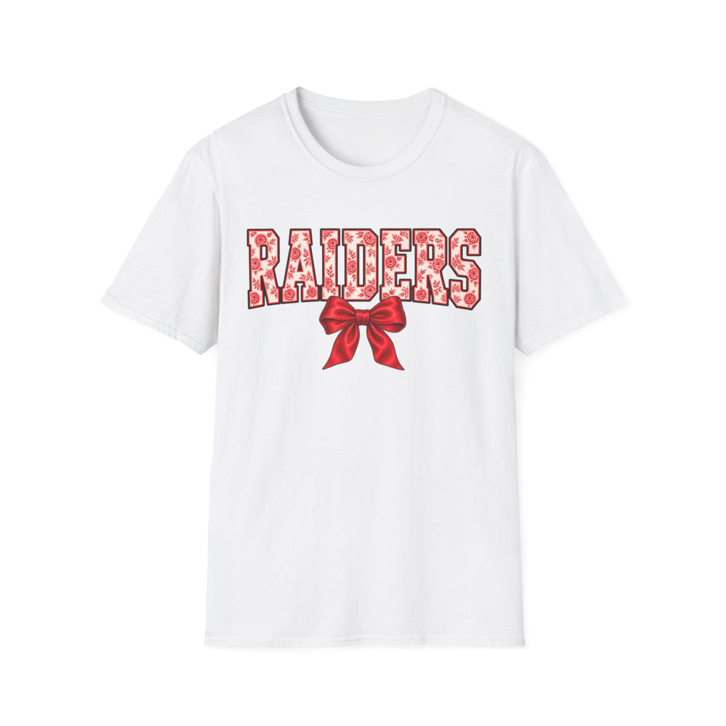 Women Raiders Floral Bow T-Shirt