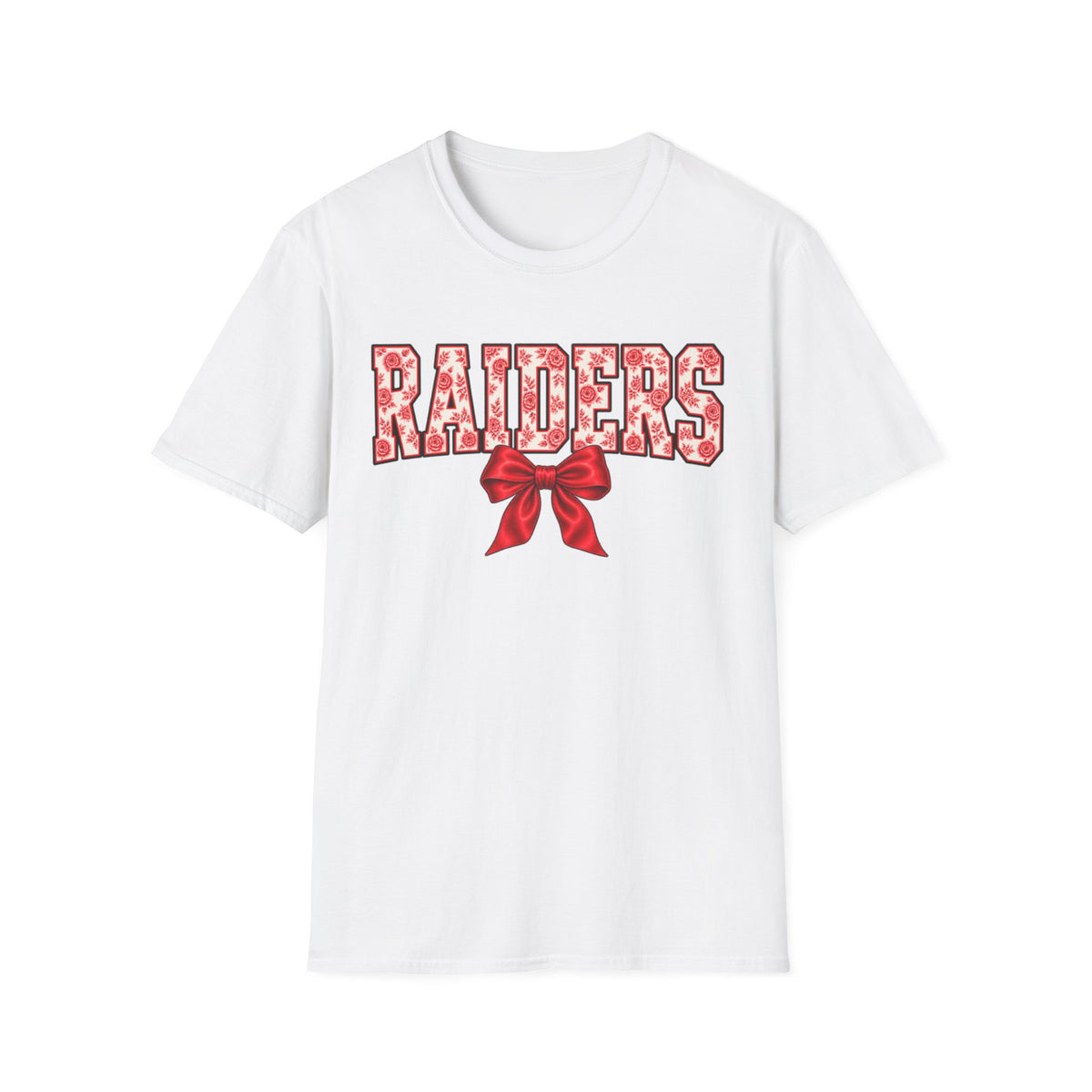 Women Raiders Floral Bow T-Shirt