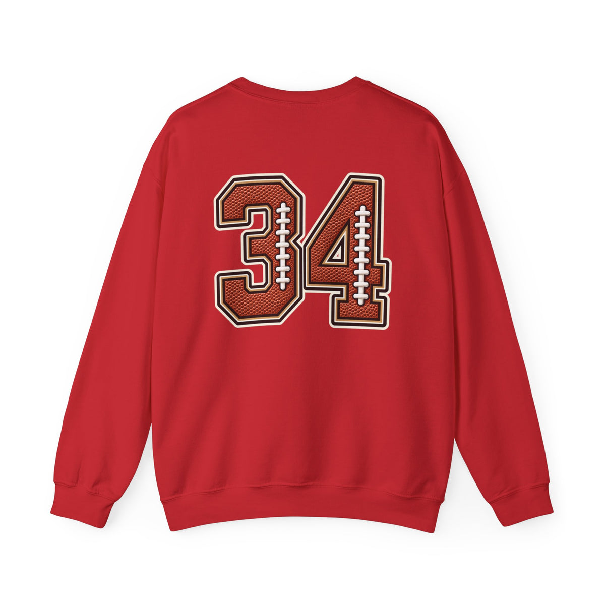 Customizable Women My Heart Is On That Field Crewneck Sweatshirt