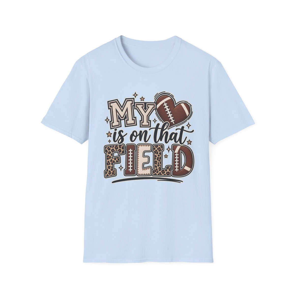 Customizable Women "My Heart Is On That Field" T-Shirt