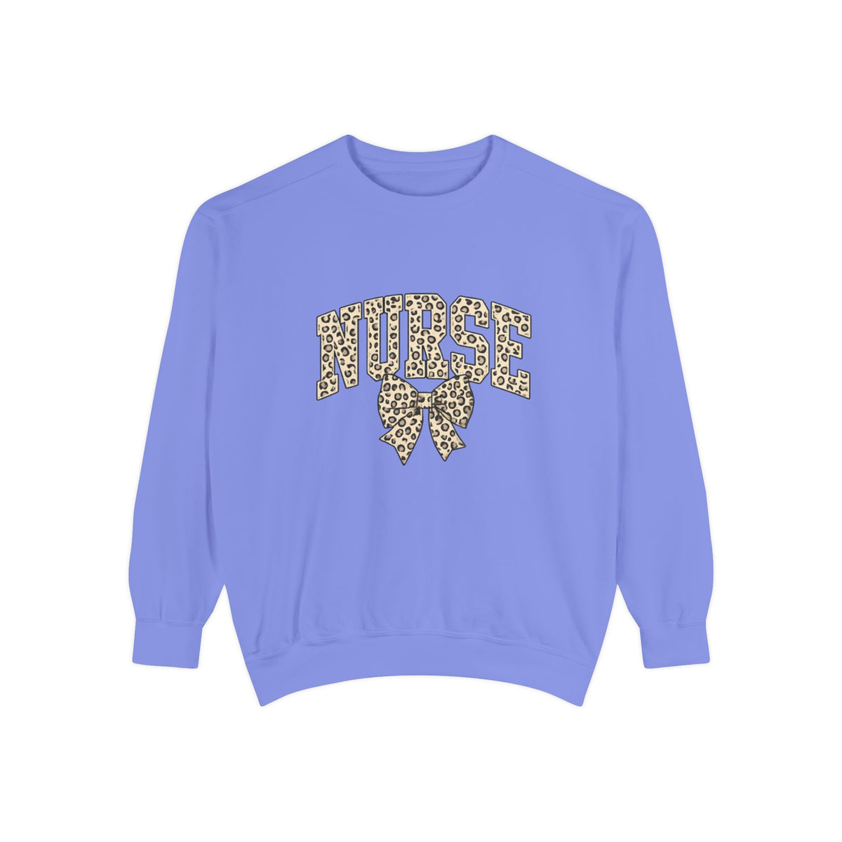 Nurse Leopard Print Bow Sweatshirt – Cute Medical Staff Pullover