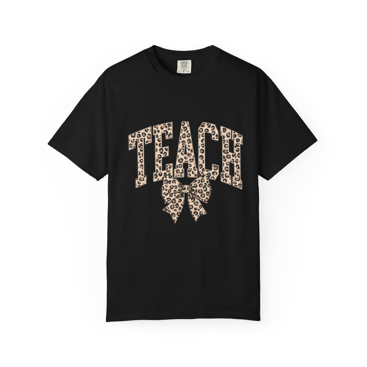 Teacher Leopard Print Bow T-Shirt