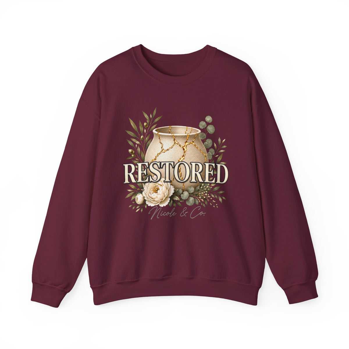 Women Restored Kintsugi Crewneck Sweatshirt