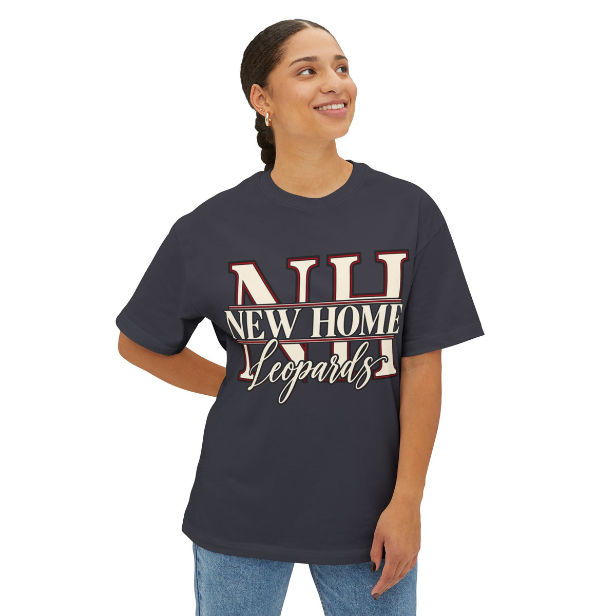New Home Leopards Tee — Boxy T-Shirt